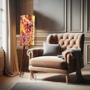 Verona Statement Floor Lamp - Batik 120cm H